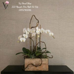giỏ hoa lụa 20-10 tphcm