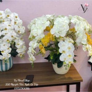 giỏ hoa lụa 20 10 tphcm